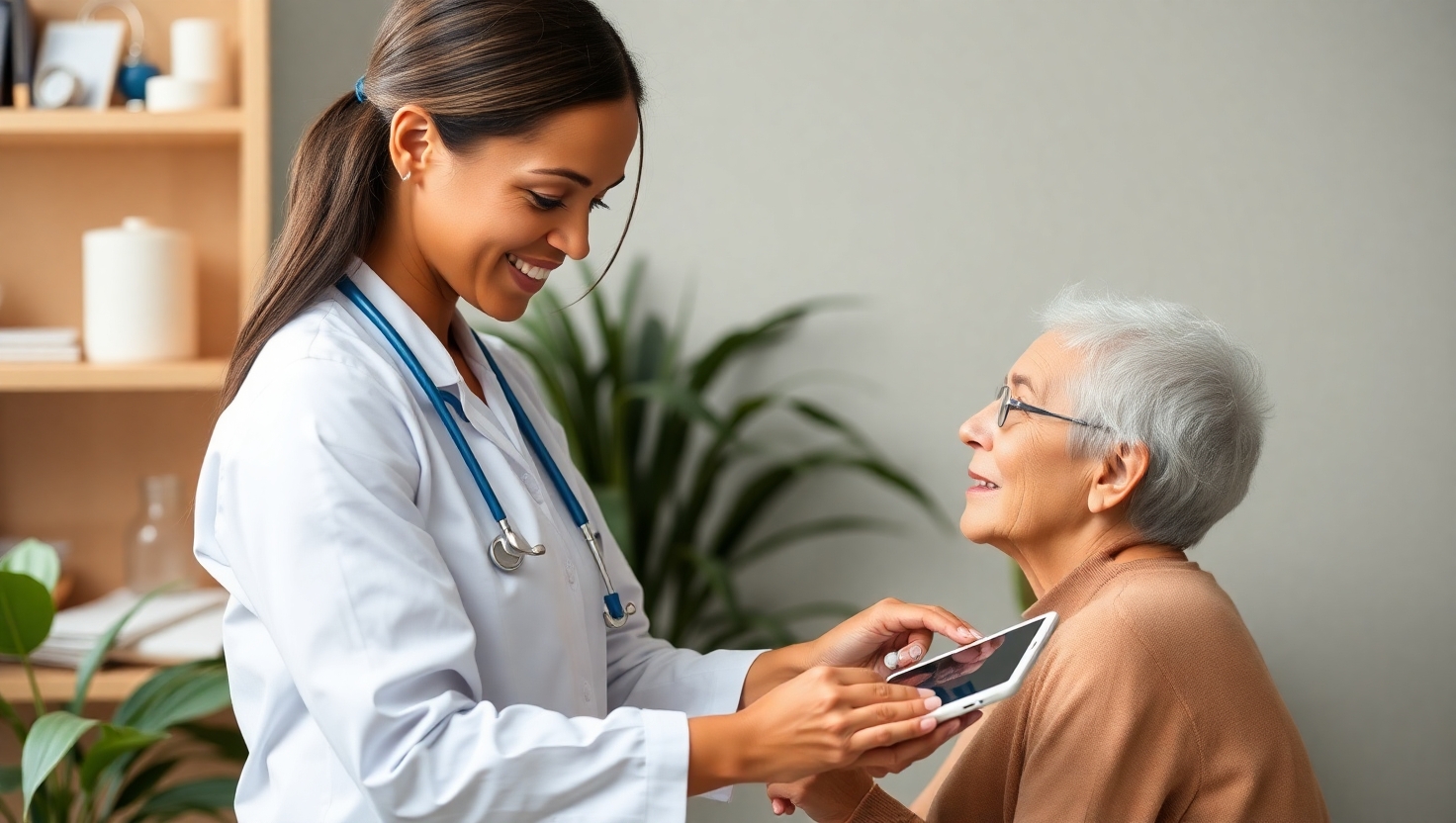 Clinicians app interface